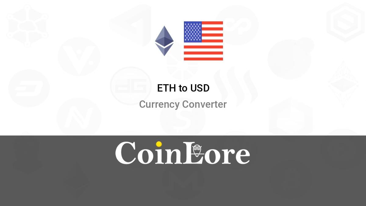 1 ETH to USD - How much is 1 ETH in USD