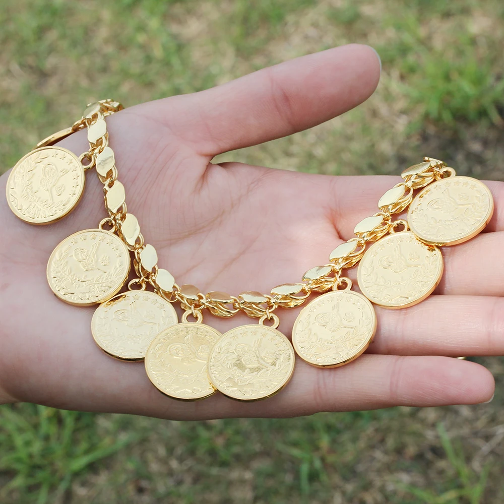 Vintage Turkish Folk Necklace with Faux Coins – Anteeka