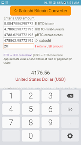 Satoshi to USD / BTC Converter & Calculator