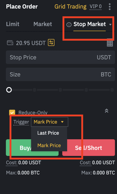 Binance Stop Loss Order