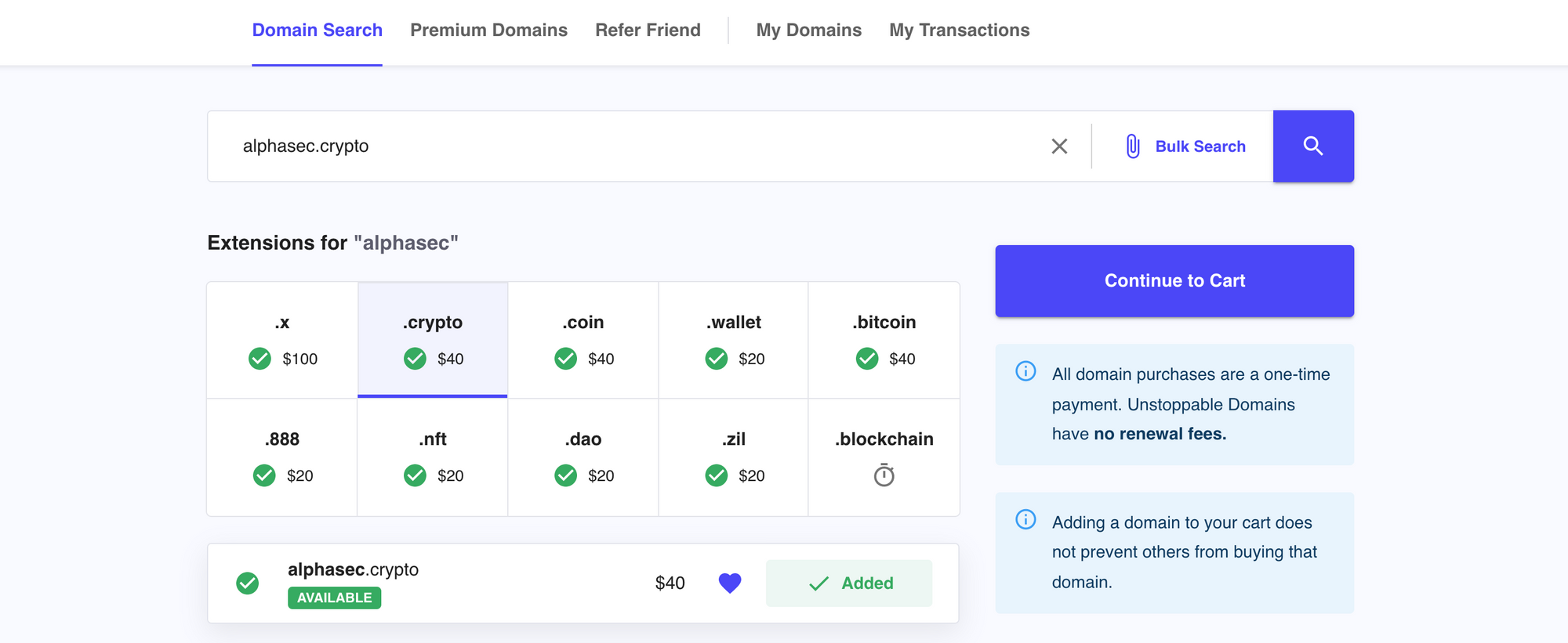 Decentralized Blockchain-Based Domains | PeerName