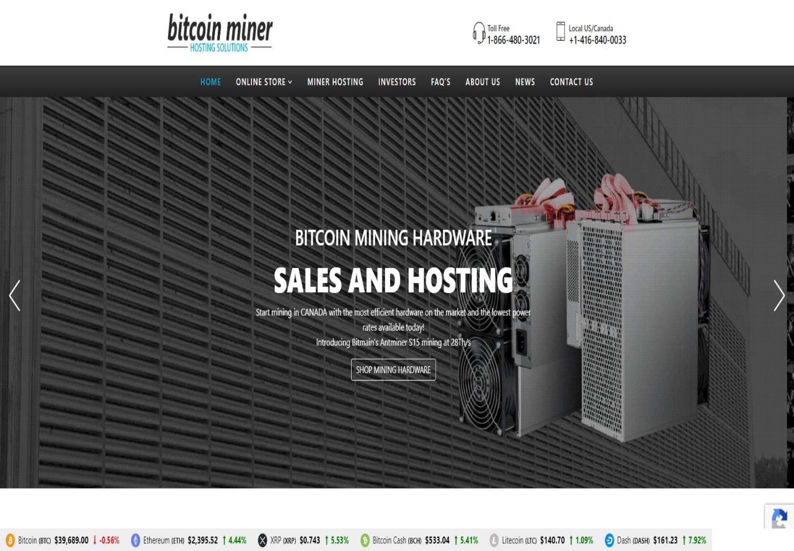 Cryptocurrency Miner Hosting Services - Bit-RAM