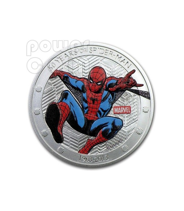 MMTC PAMP Marvel Spider Man Colored Silver Coin 1 oz / gm in Purity
