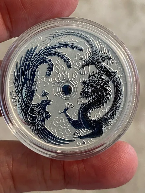 1 Oz Australia Dragon & Phoenix | silver coin | fine silver
