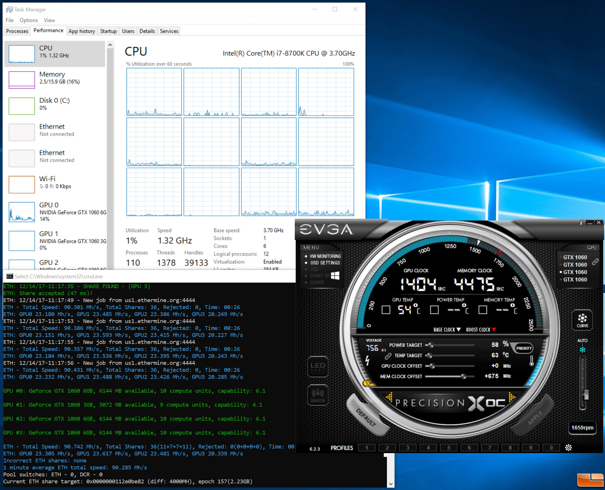 Mining with NVIDIA GeForce GTX 6GB - BetterHash Calculator