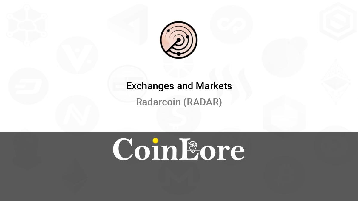 Radar(RADAR) Exchange Wallet Address List and Balance Change | CoinCarp