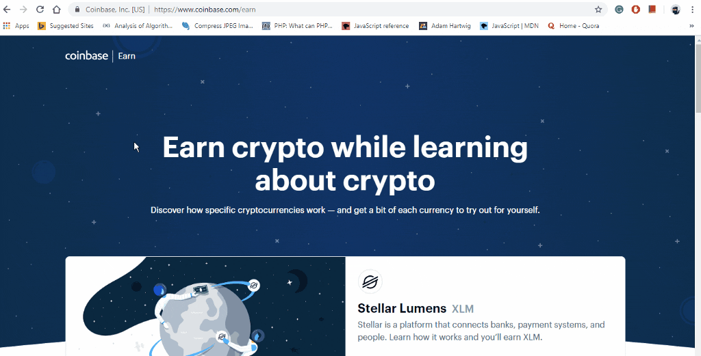 Earn Crypto While Learning About Crypto - Coinbase Quiz Answers