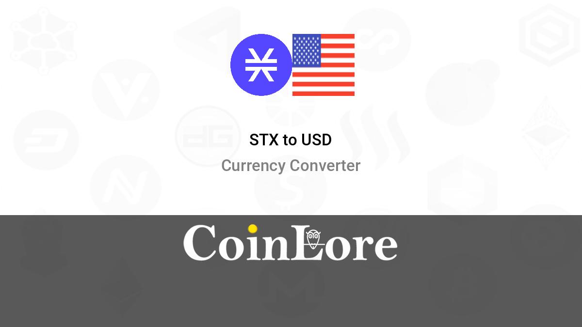 Stacks price today, STX to USD live price, marketcap and chart | CoinMarketCap
