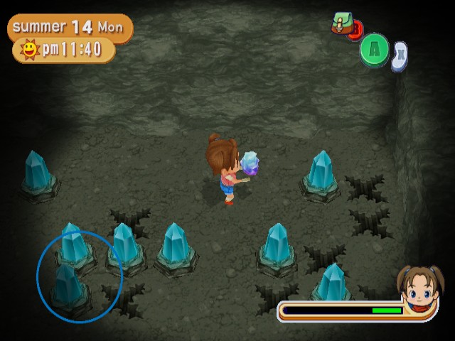 Harvest Moon Magical Melody: Harvest Moon Magical Melody's Mine Ores and Gems