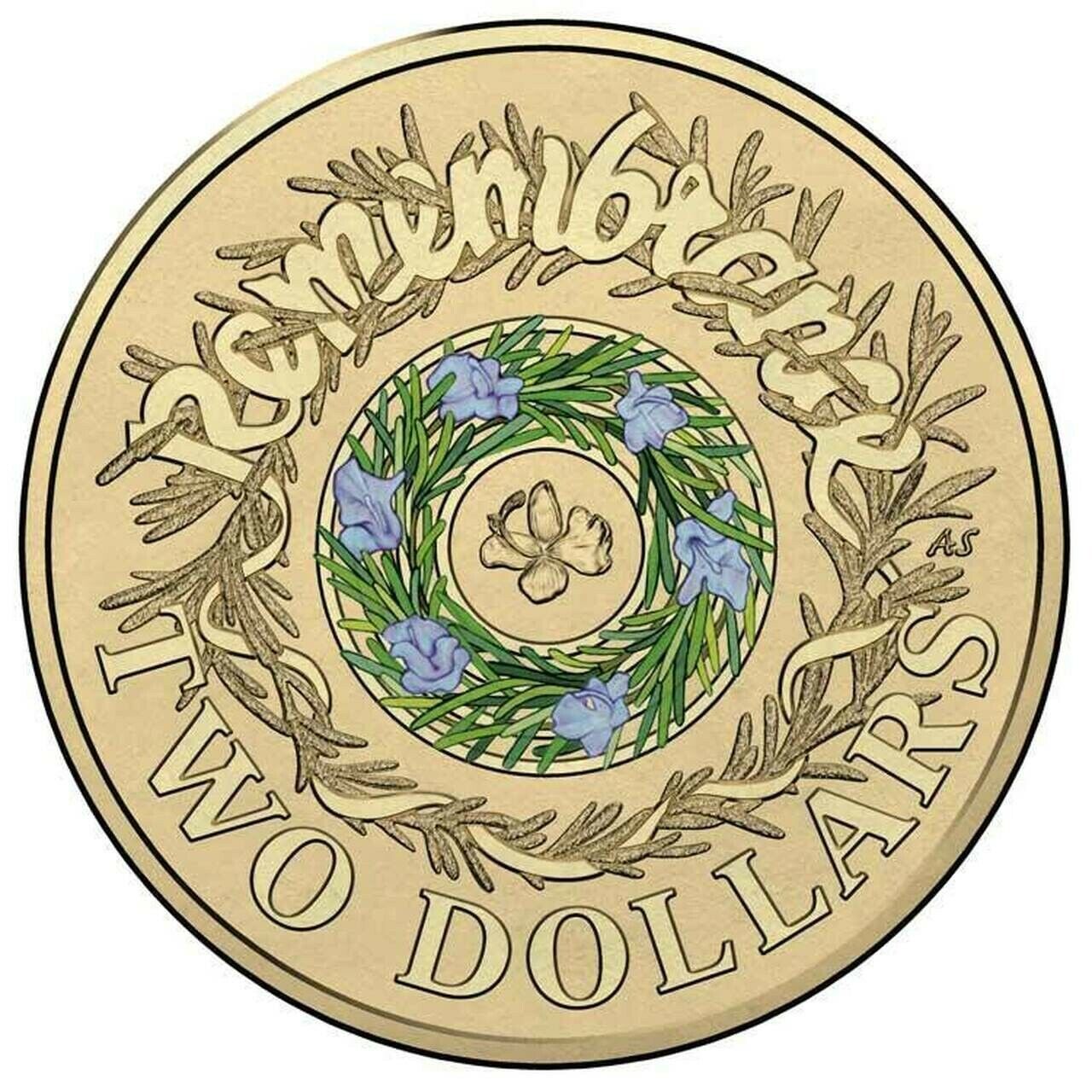 $2 Coloured Coin - Australian Olympic Team - GREEN