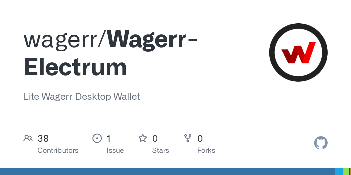 GitHub - wagerr/Wagerr-Electrum: Lite Wagerr Desktop Wallet