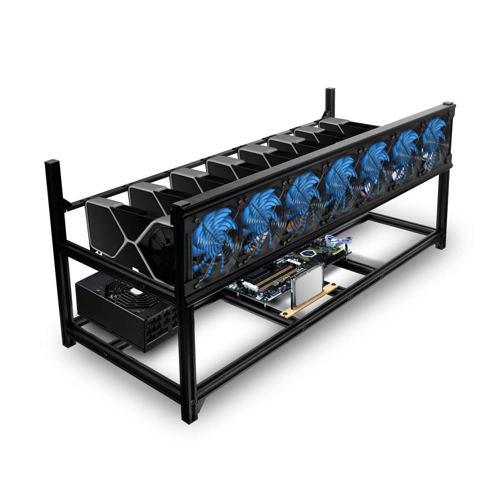 Aluminum frame for mining rig GPU 8 GPU