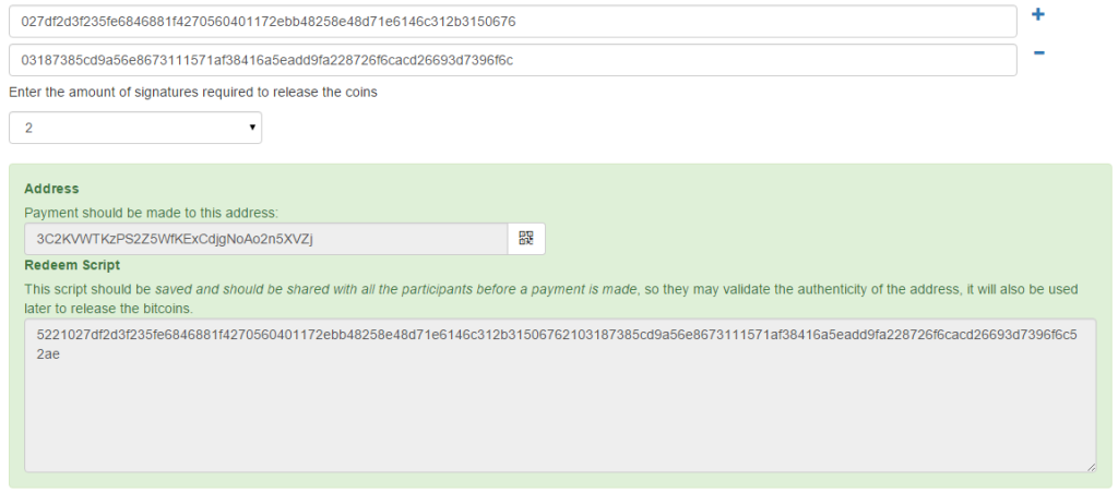 Bitcoin MULTISIG