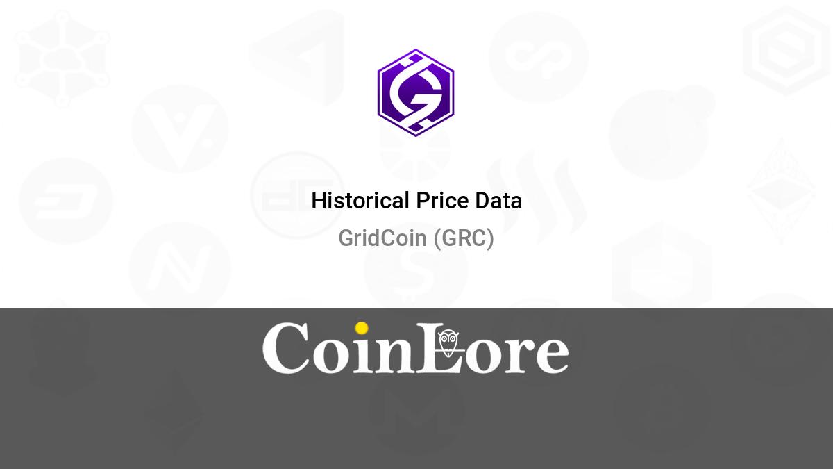 Gridcoin Price, GRC Price Chart & Market Cap | DigitalCoinPrice