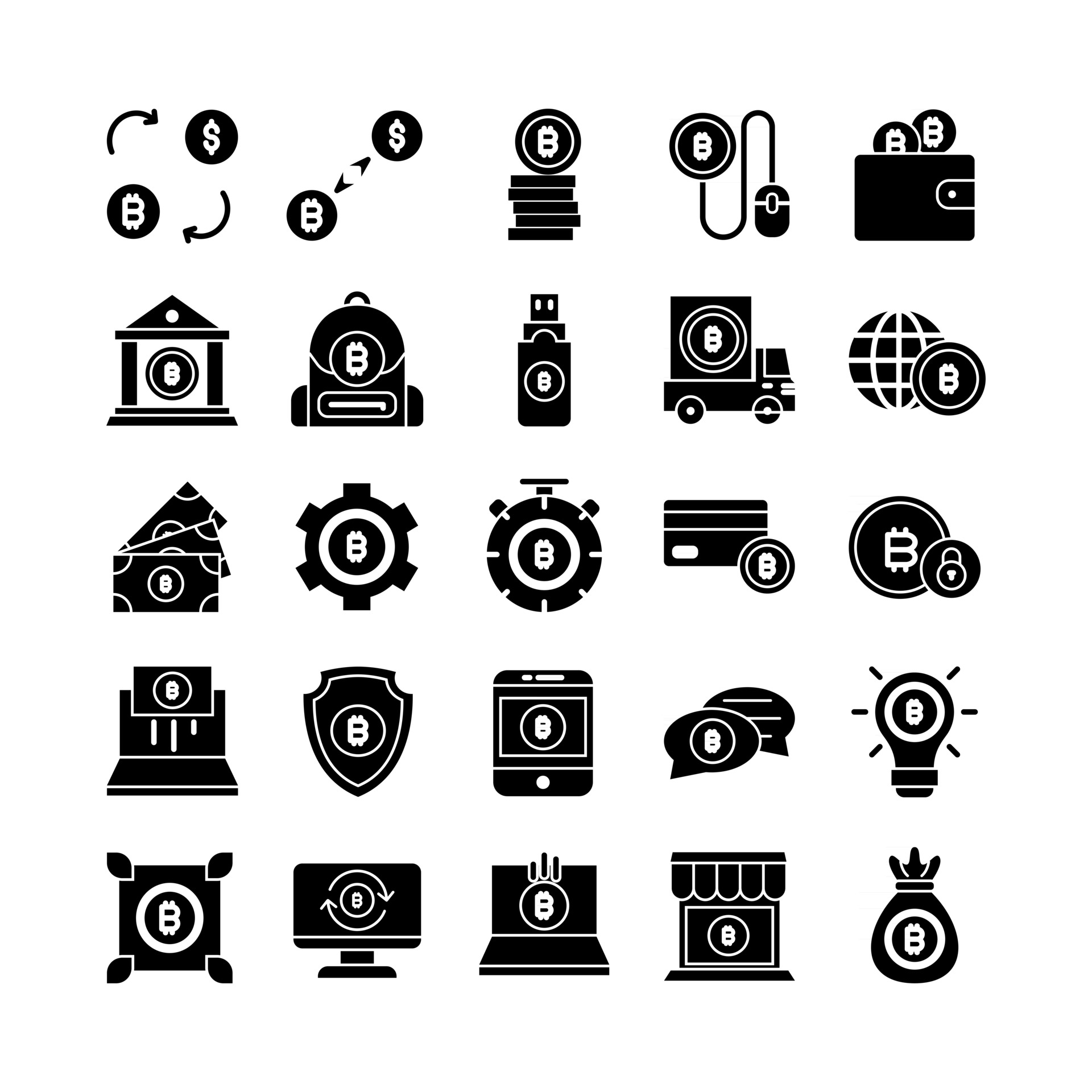 The Free Cryptocurrency Icon Set (50 Icons in SVG, AI & PNG Formats)
