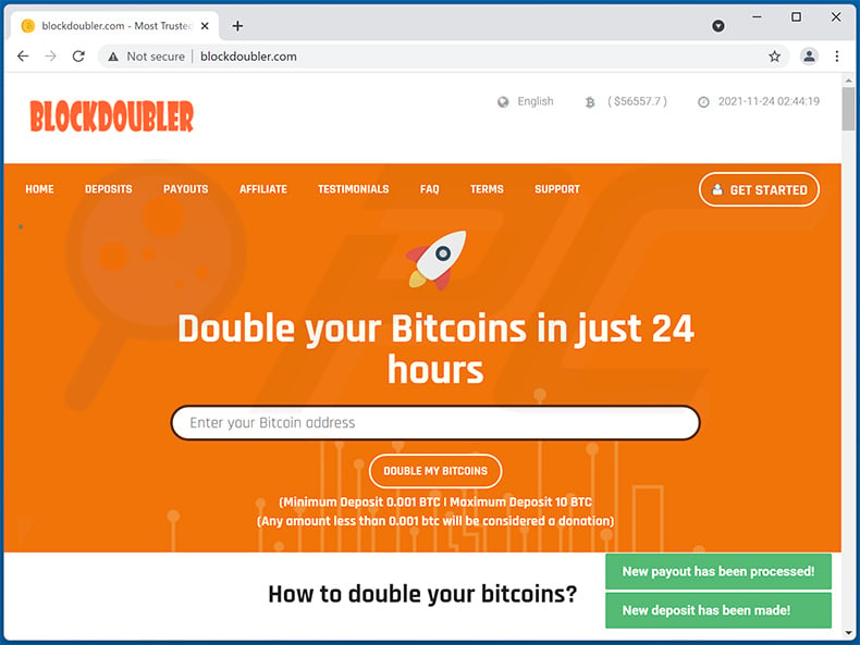 Bitcoin scam giveaway on a fake Nvidia website | Kaspersky official blog