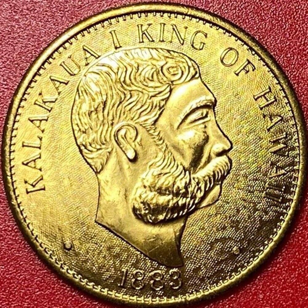 Coin Hawai 1/4 Dollar King Kalakaua I - Arms - 