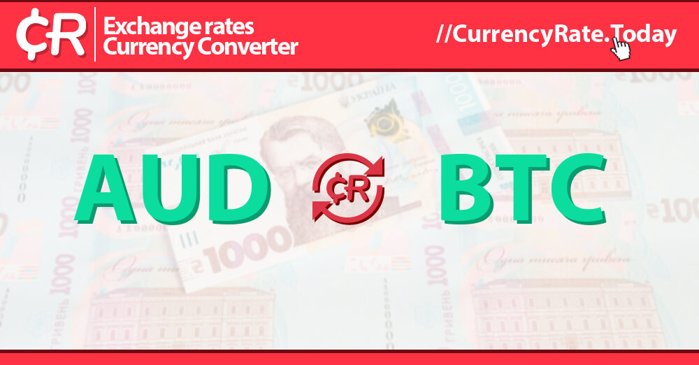 BTCAUD Bitcoin Australian Dollar - Currency Exchange Rate Live Price Chart