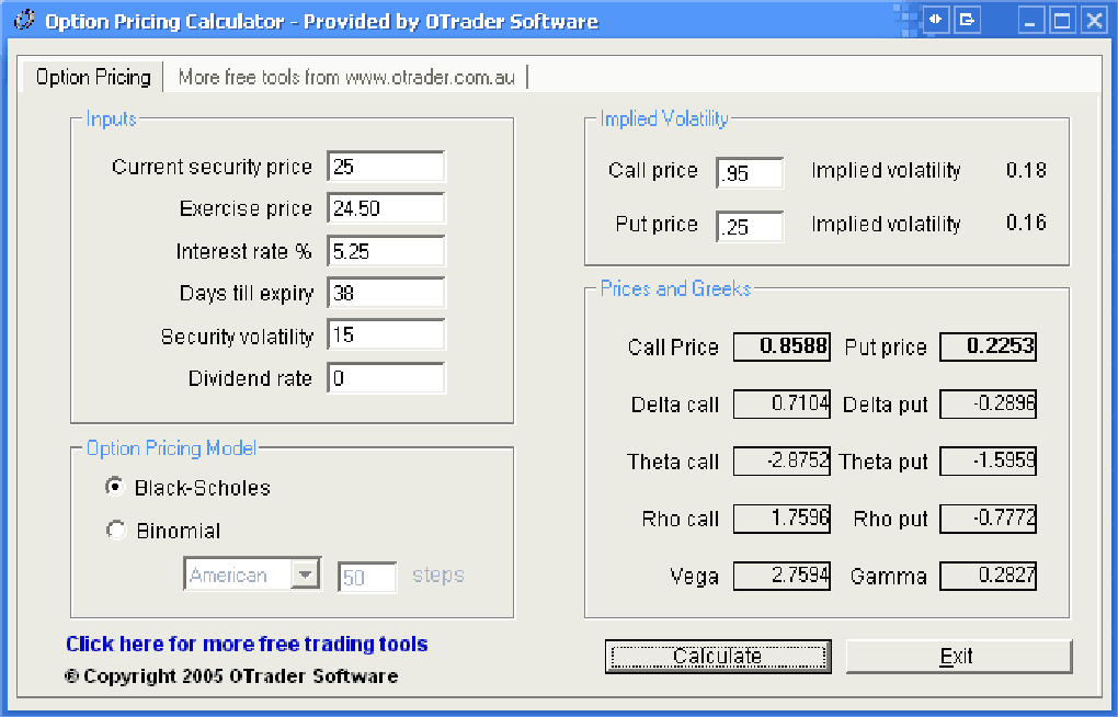 Options Calculator - FasterCapital