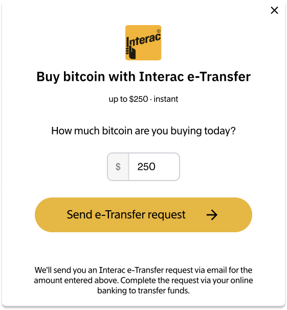 Buy bitcoin with Interac e-Transfer – Bitcoin Well
