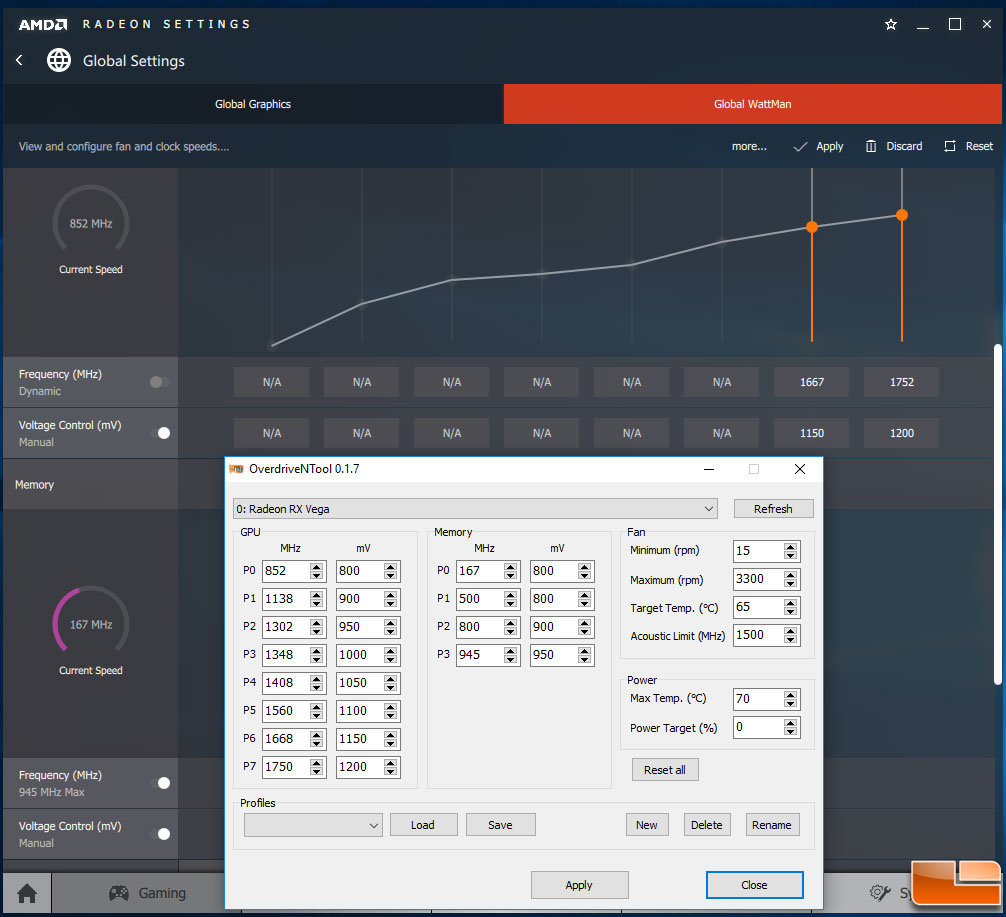 RX Vega 64 Mining Settings