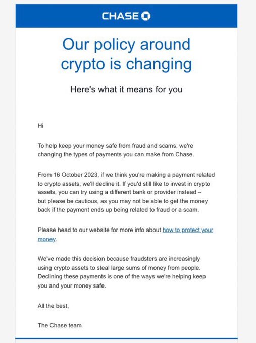 Coinbase CEO Criticizes Chase UK Ban on Crypto Transactions | ecobt.ru