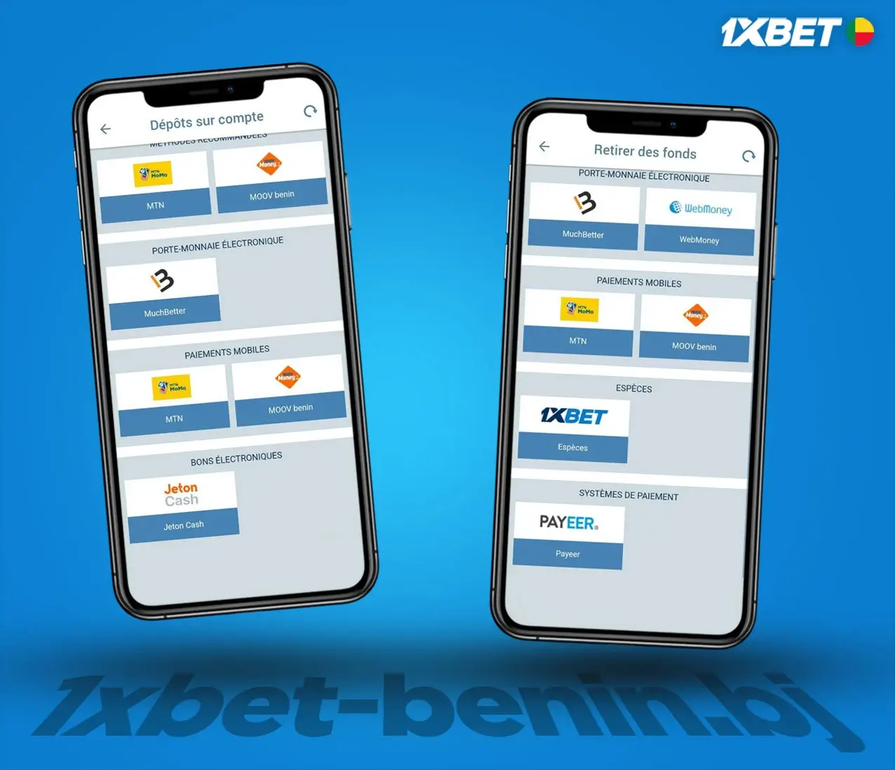 Comment retirer de l'argent sur ecobt.ru au Bénin - 1xBet Bénin