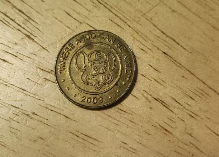 Chuck E Cheese Token, &#;Where A Kid Can Be A Kid&#;