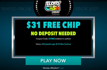 Slotocash Casino No Deposit Bonus Codes $31 Free!