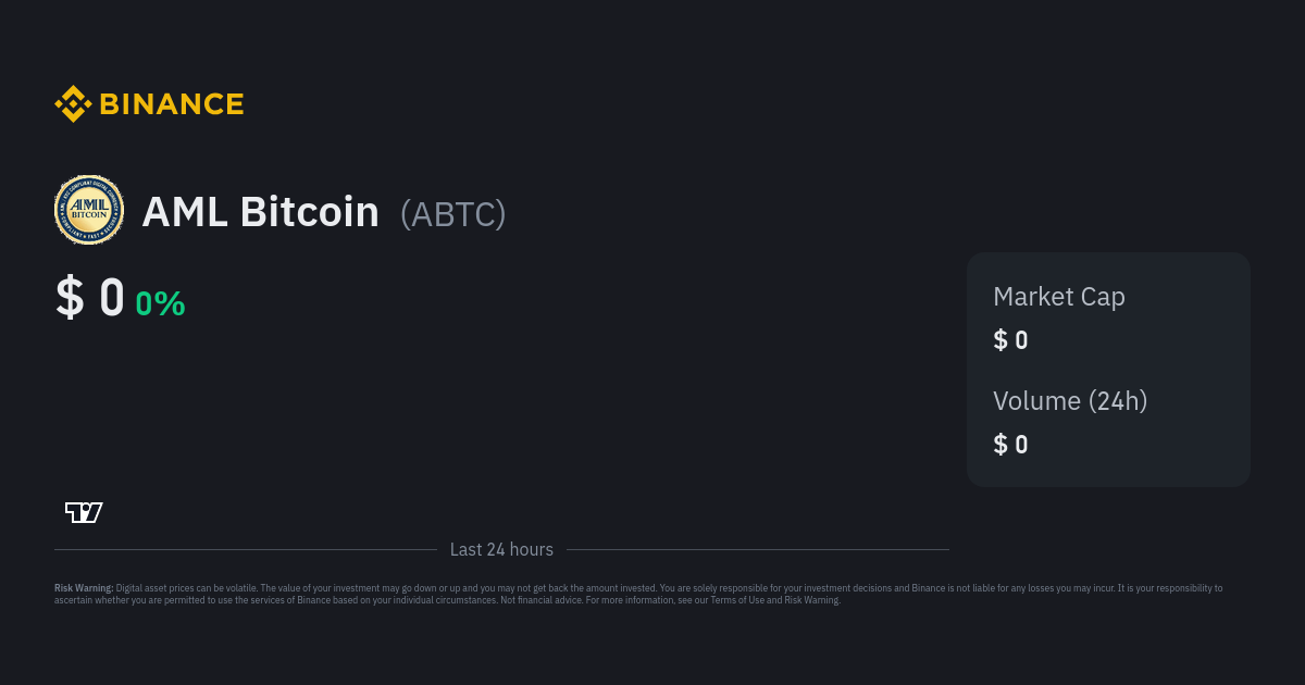 AML Bitcoin Price Today - ABTC to US dollar Live - Crypto | Coinranking