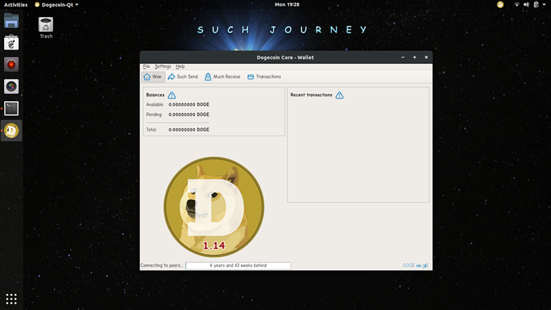 json - building dogecoin wallet from git on arch linux - Super User