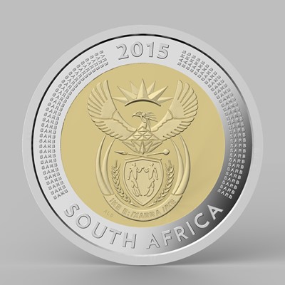 Proof R5 Griqua coin in box and Magnifier included | RSA - Silver | Promotions/Past Promotions