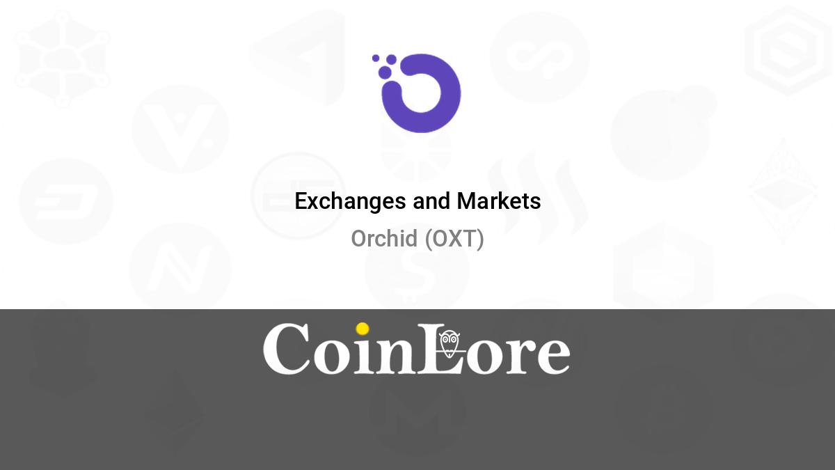 Orchid price today, OXT to USD live price, marketcap and chart | CoinMarketCap