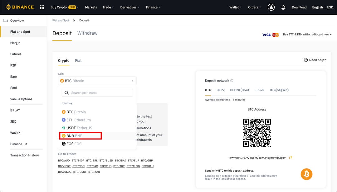 How To Find Your Binance Wallet Address ()