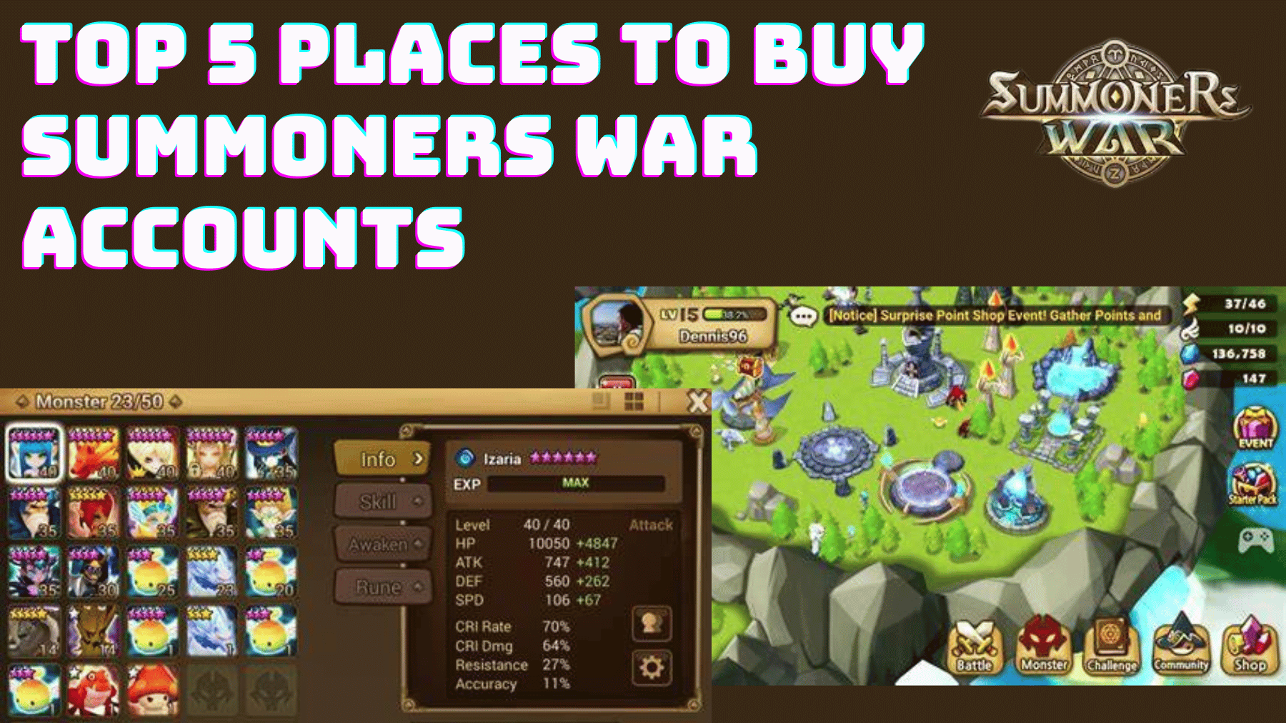 Buy Summoners War Accounts – MMOSwap