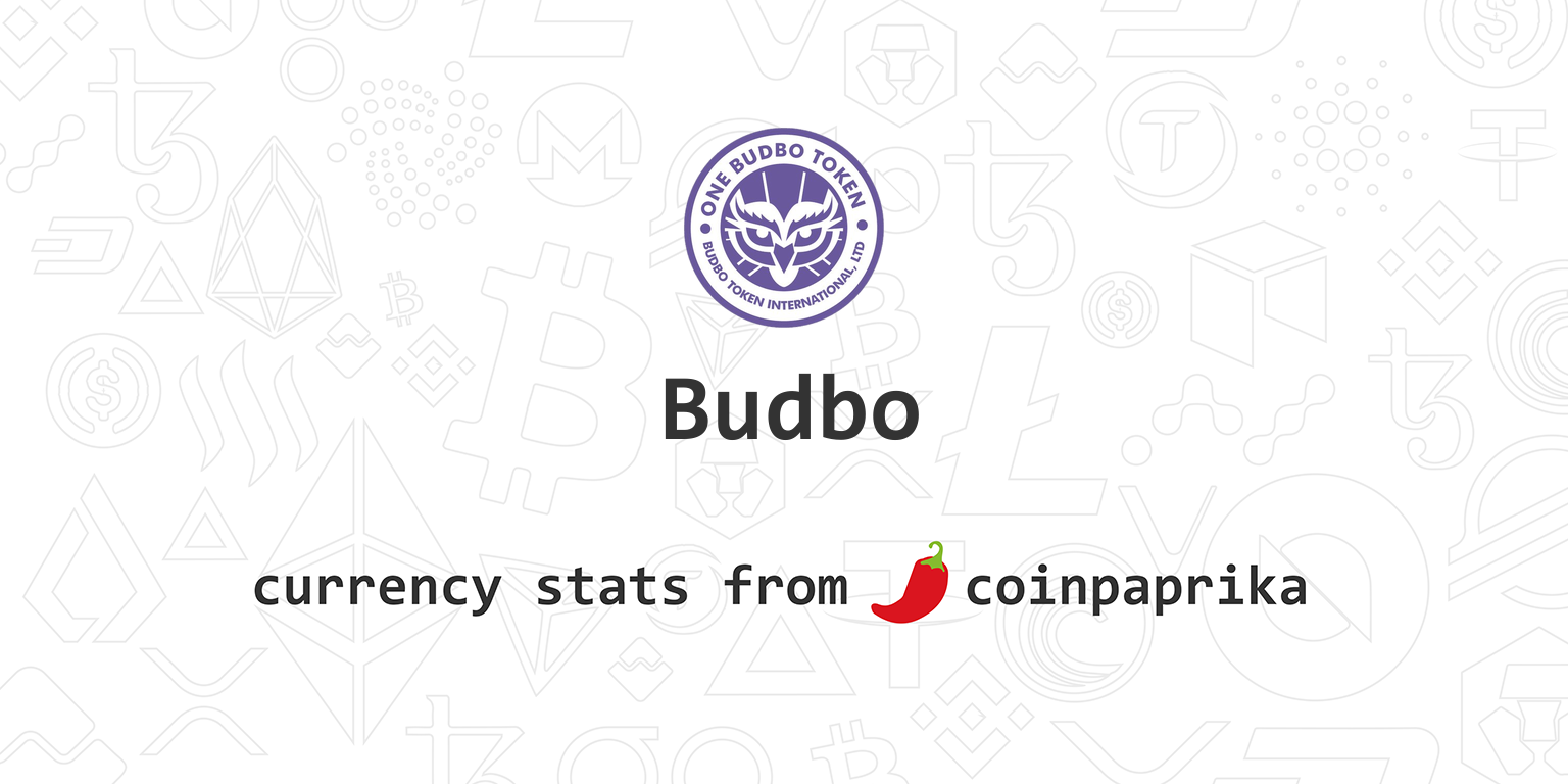 Budbo Token Price Today - BUBO Coin Price Chart & Crypto Market Cap