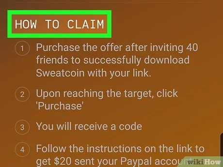 How to Cash Out on Sweatcoin on Android: 5 Steps (with Pictures)