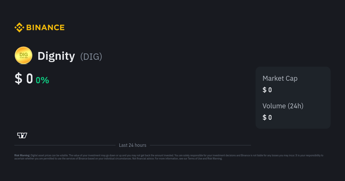DIGNITY to USD Price Converter & Calculator, Live Exchange Rate | CoinBrain