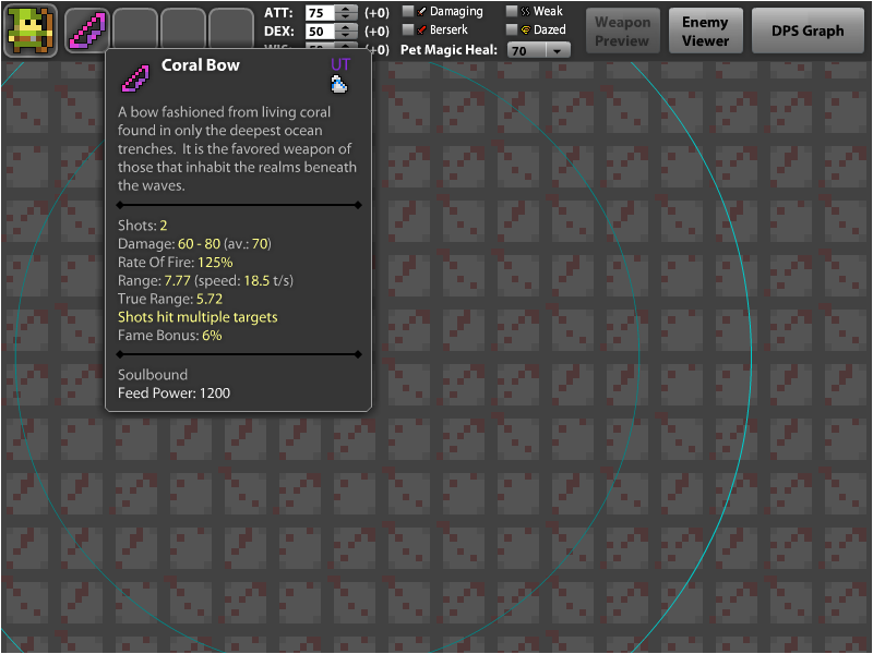 DPS Calculator (Rotmg) | Desmos