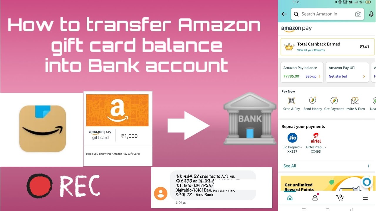 How To Transfer Amazon Gift Card Balance To Bank Account?