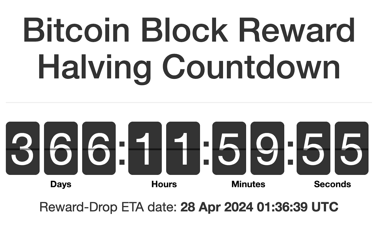 Upcoming Bitcoin Cash Halving Date - BCH Halving Countdown