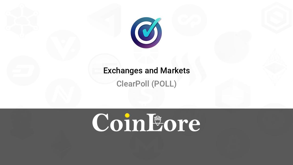ClearPoll Price Today - POLL Coin Price Chart & Crypto Market Cap
