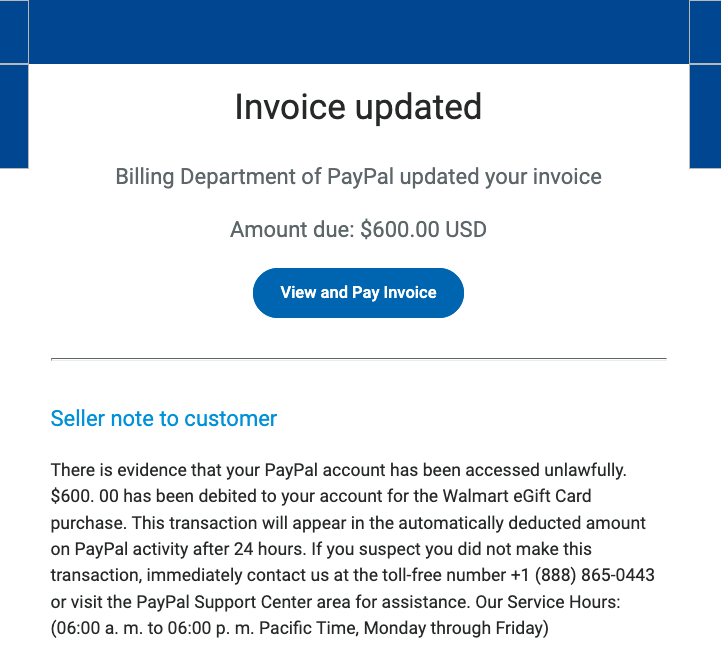 Received a Bitcoin Invoice From PayPal? It’s (Unsurprisingly) a Scam