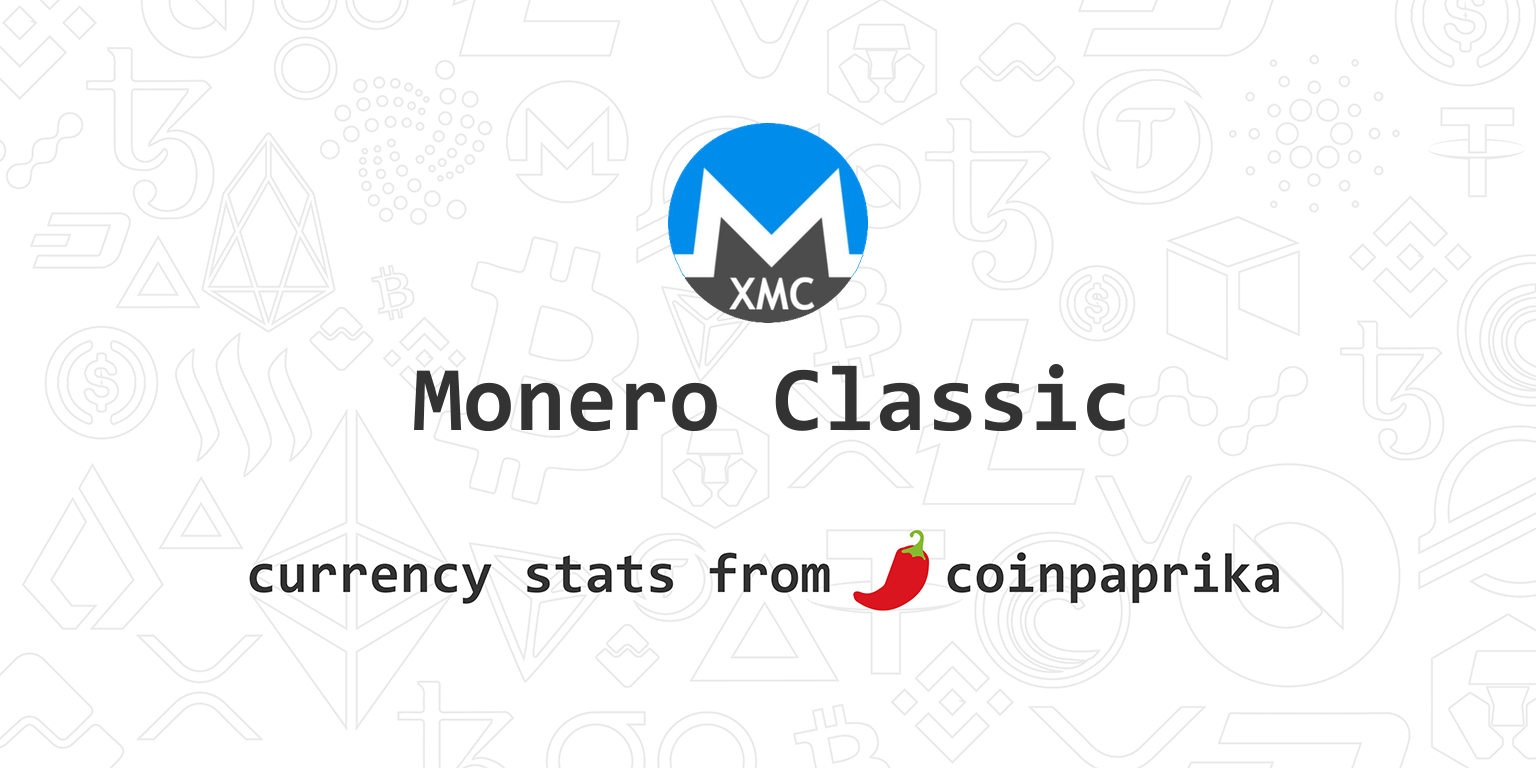 Monero Classic (XMC) Mining Profitability Calculator | CryptoRival