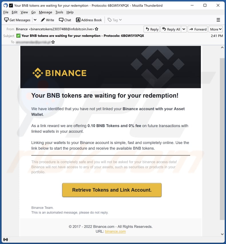 Why are Binance Exchange emails not being received - Gmail Community