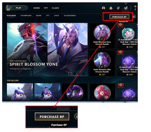 Buy LoL RP - Cheapest Riot Points Prices - FOXNGAME