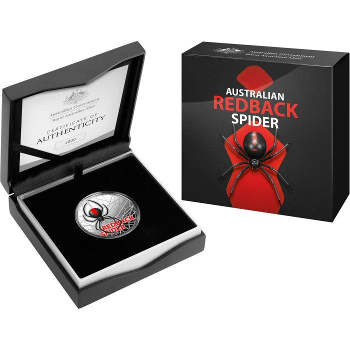 Silver Ounce Redback Spider, Coin from Australia - Online Coin Club