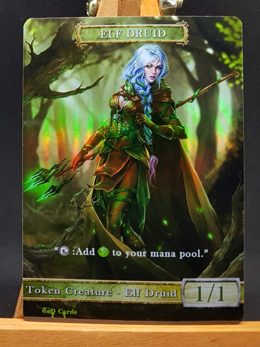 Elf Druid token (1/1) - Commander | Bazaar of Magic