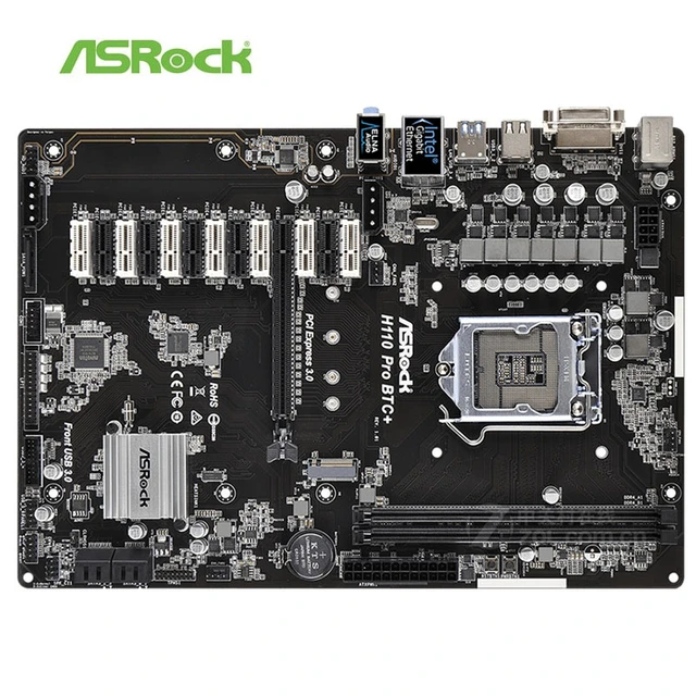 ASRock H Pro BTC+ Power Kit. For the Motherboard + GPU's W/ Remote Module - Parallel Miner