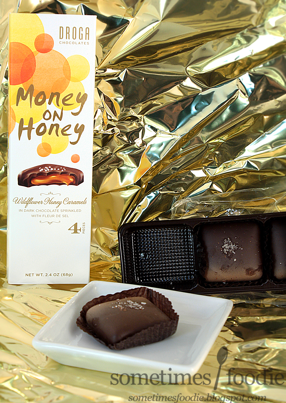 Money on Honey Wildflower Honey Caramel Milk Chocolate French Sea Salt - Sweets and Snacks Expo